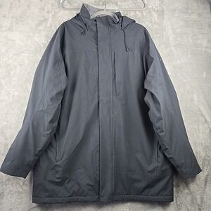 Oros Jacket Mens 2XL Dark Gray Parka Solar Core Foam Rubber NASA Hood Heavy Coat